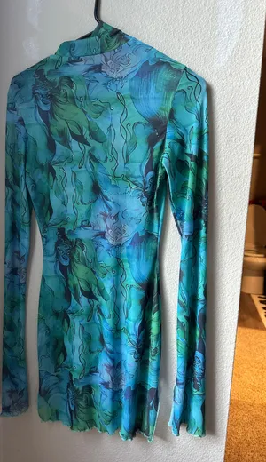 Blue Blush Blue Green Dress thumbnail 1
