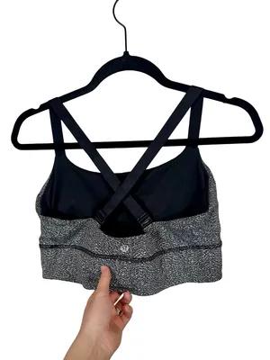 Lululemon Both Ways Bra Power Luxtreme Ripple Jacquard Black White W2AEWS thumbnail 9