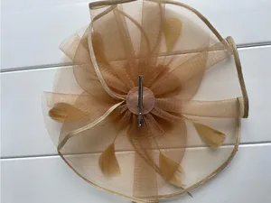 Unbranded Clip in Floral Headpiece Kentucky Derby Style thumbnail 2