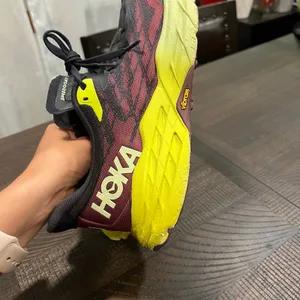 Hoka speedgoat 5 vibram burgundy running shoes women 9 B thumbnail 11