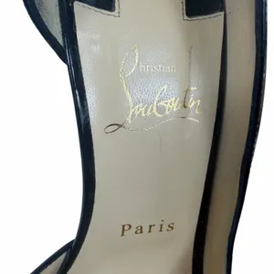 Christian Louboutin Iriza 100 Patent Leather d'Orsay Pump Black Size 39 thumbnail 14