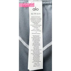 Alo Airbrush High-Waist Heart Throb Legging Steel Grey White Hi-Rise Waisted XS thumbnail 8