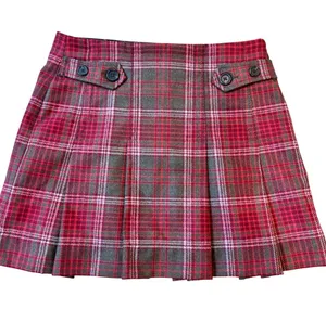 Vtg Y2K Gap Pleated Plaid Skirt Academia Fall Size 0 thumbnail 1