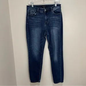 Judy Blue‎ Slim Fit Dark Wash Tapered Leg Jeans 11/30 thumbnail 2