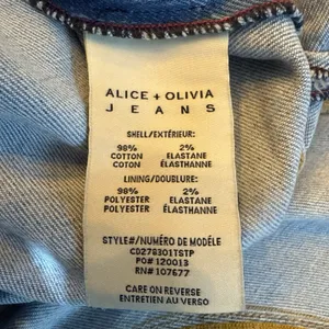 Alice + Olivia Jeans Blue Denim‎ Mini Dress Size 2 Zipper Front Pockets Belted thumbnail 13