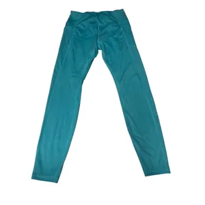 Avia womens Medium 8-10 Teal Athletic Leggings Side Pocket Stretch Yoga Pantss thumbnail 3