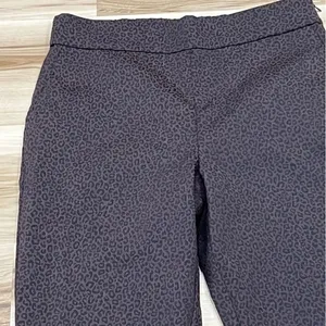 Dennis by Dennis Basso Cheetah Brown and Black Pants Women’s 6 thumbnail 4