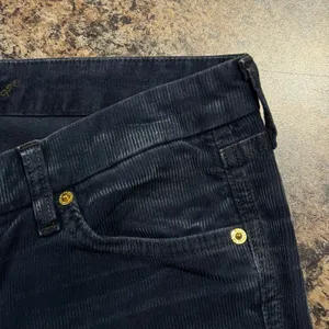 7 For All Mankind Bootcut Corduroy Pants A Pocket Low Rise Navy Minimalist 29 thumbnail 8