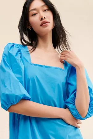 Free People Park Dress Malibu Blue thumbnail 3