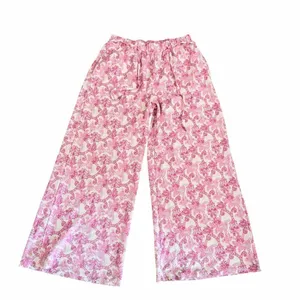 Honeydew Coastal Cozy Pajama Pants Tie Pink Lady Paisley SZ M #2617 thumbnail 3