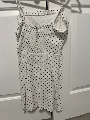 White Polka Dot Dress thumbnail 4