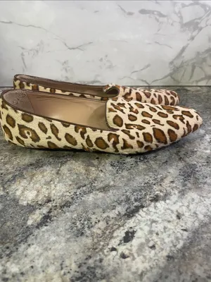 J. Crew Leopard Haircalf Loafers in Brown and Cream thumbnail 2