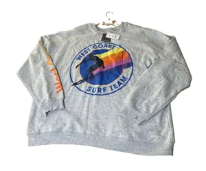 Grayson/Threads West Coast Surf Team Graphic Sweatshirt XXL Gray New thumbnail 1