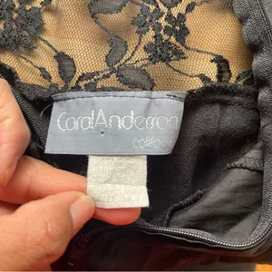 Vintage 80’s 90’s Black Lace-Up Jumpsuit‎ with Relaxed Fit sz 10 Carol Anderson thumbnail 12
