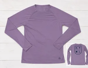 Women's UPF 50+ Purple Long Sleeve Sun Shirt Reel Life S Outdoor Gorpcore thumbnail 1