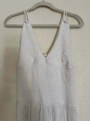 NWOT free people Fun In The Sun Maxi Dress in Ivory thumbnail 7