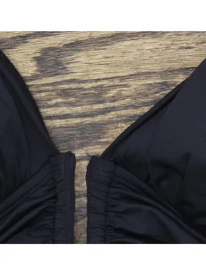 Bleu By Rod Beattie Key Item Plunge Neck One-Piece Swimsuit RBKK25776X Black 8 thumbnail 4
