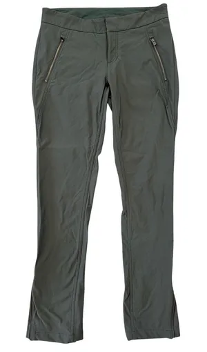 Athleta Wander Stash Skinny Pants Olive Green Size 6 Zip Ankle Stretch thumbnail 1