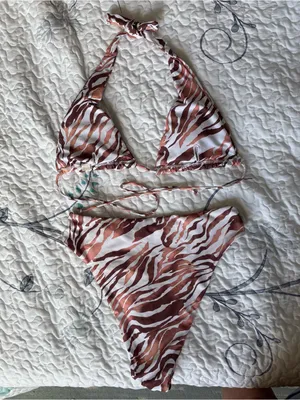Aurelle animal print high waisted bikini Brown Size M thumbnail 2