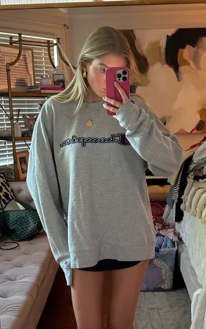 Champion Grey Sweatshirt Crewneck thumbnail 1