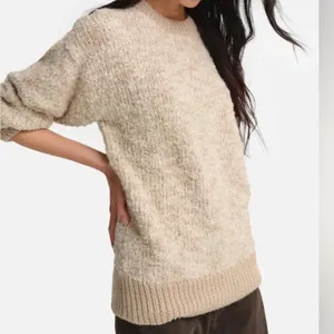 MATE the Label Alpaca Teddy Crew Neck Sweater Womens thumbnail 3