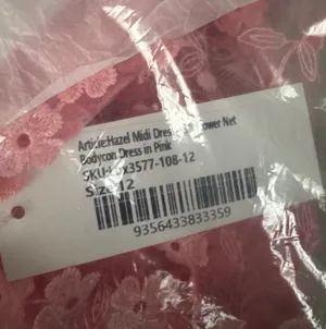 Showpo Pink Flower Net Midi Dress thumbnail 3
