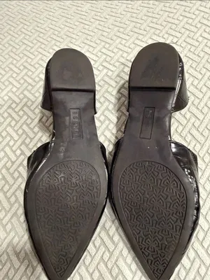 Esprit Black Croc-Embossed Pointed Toe Piper Flats Size 9 M thumbnail 8