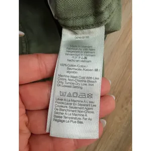 Madewell Green Utility‎ Pants Size 27 High Rise Cotton Straight Leg thumbnail 6