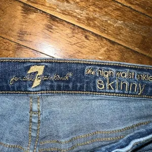 7 For All Mankind distressed high waist skinny ankle size 28 jeans thumbnail 2