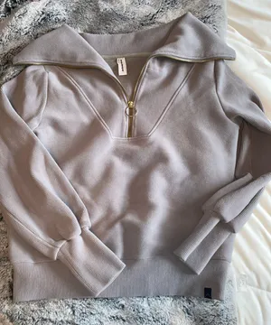 Varley Grey Quarter Zip  thumbnail 3