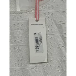 NEW NWT Vineyard vines Sz L white cap eyelet puff sleeve shift dress thumbnail 3