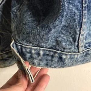 Vintage Tiger Fox Acid Wash Denim Jean Jacket size large‎ oversized thumbnail 12