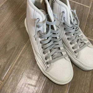 P448 Sally High Top Sneakers Cream‎ Snake Print Leather EU 38 thumbnail 6