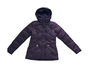 The North Face Puffer Jacket Hooded Womens Small Purple Hooded Goose‎ Down Coat thumbnail 1
