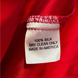 Amanda Uprichard Silk Tulip‎ Hem Adjustable Strap Cherry Red Mini Dress Sz Small thumbnail 5