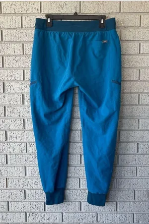 FIGS Limited Edition Maua Scrub Jogger Pants in Alps Blue Size Medium thumbnail 4