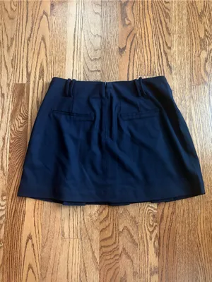 DISSH Bruna Black Pleated Mini Skirt Wool Blend Box Pleat Size US 6 AU 10 thumbnail 4