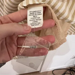 In the Beginning Tan and White Stripped Mini Cotton Dress Marissa Button Down thumbnail 8