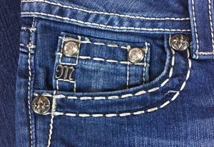 Miss Me Easy Boot Embellished Jeans Size 27 thumbnail 7