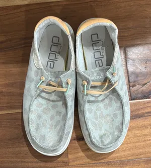 Hey Dude Gray and Tan Patterned Shoes thumbnail 1