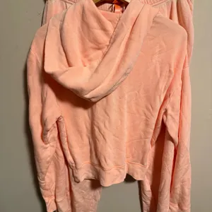 SKIMS Lounge SET French Terry Jogger Cuffed Zip Up Hoodie Orange- Size Large thumbnail 9