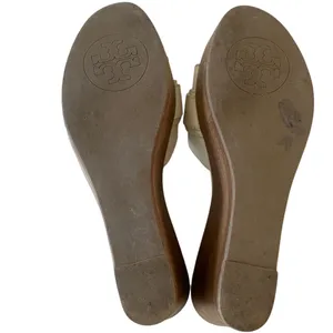 Tory Burch Elina Platform Wedge Ivory‎ Gold 9 thumbnail 5