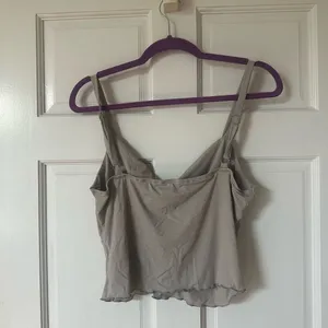 Princess Polly Light Gray Crop Top thumbnail 3