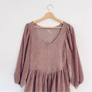 Free People Farrier Velvet Mini Dress thumbnail 7