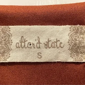 Altar'd State Floral Print‎ Mini Dress Long Sleeve Brown Cottagecore Small thumbnail 6