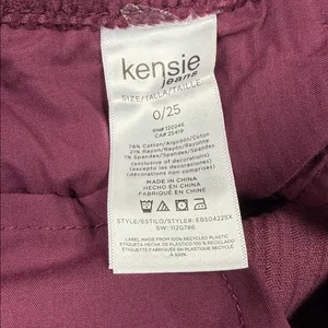 NWT‎ Kensie Burgundy Corduroy High Rise Mini Skirt Size 0/25 thumbnail 7