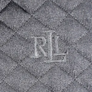 Lauren Ralph Lauren Navy Blue Quilted Front Full Zip Jacket XL Raglan Sleeve thumbnail 5