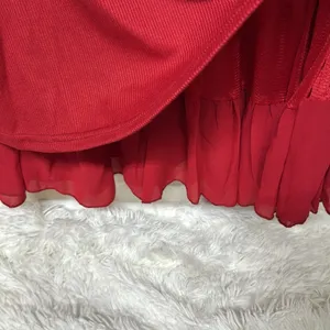 Xiang Ri Kui Red Layered Tunic Size XXL thumbnail 7