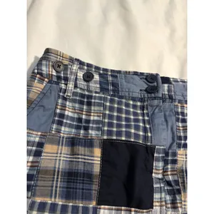 Ann‎ Taylor Loft Skirt Patchwork Plaid Blue Preppy Mini 8 thumbnail 2