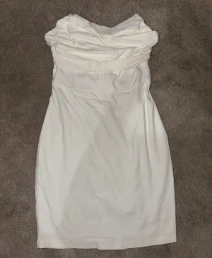 Blue Blush White Dress thumbnail 3